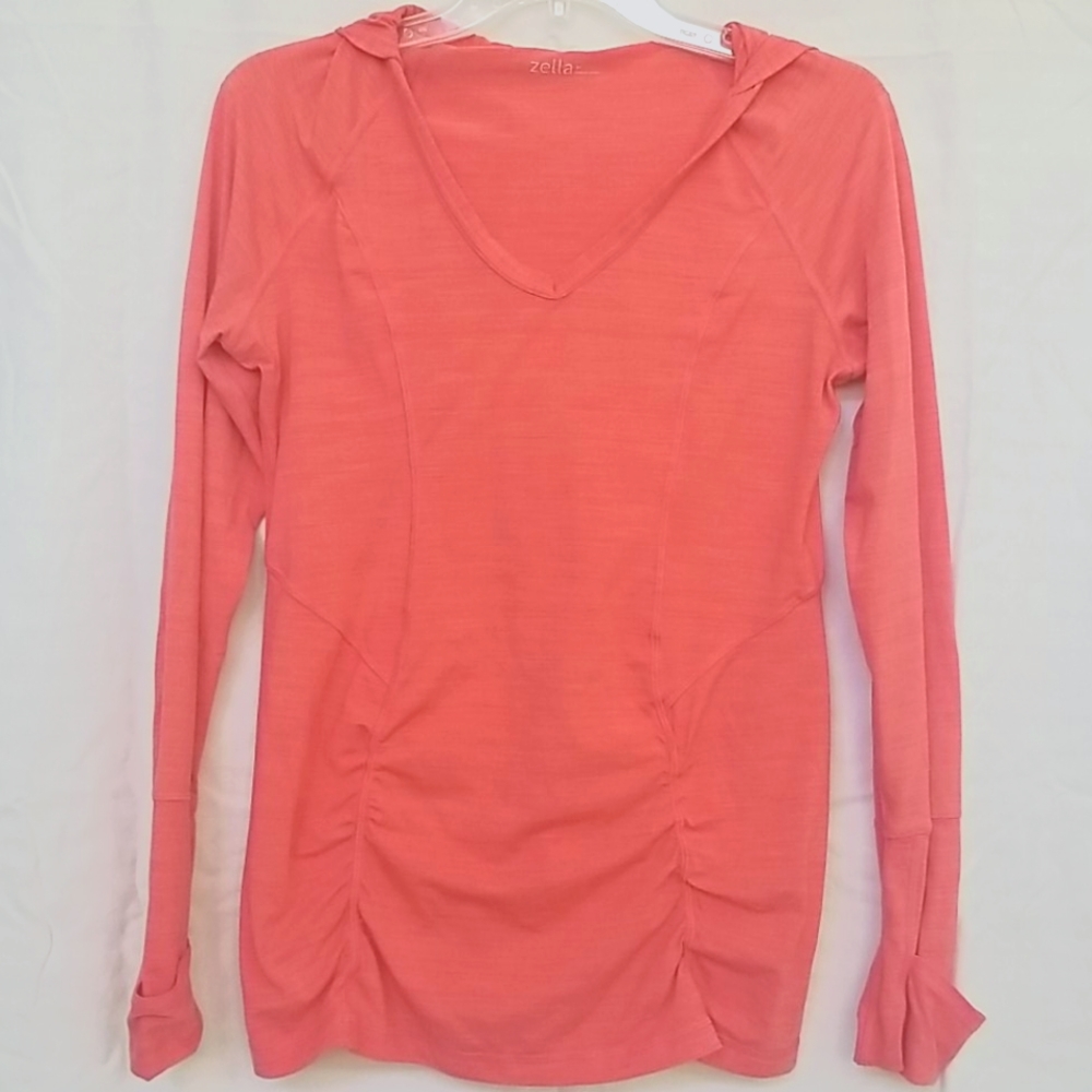 Zella long sleeve, coral, athletic shirt